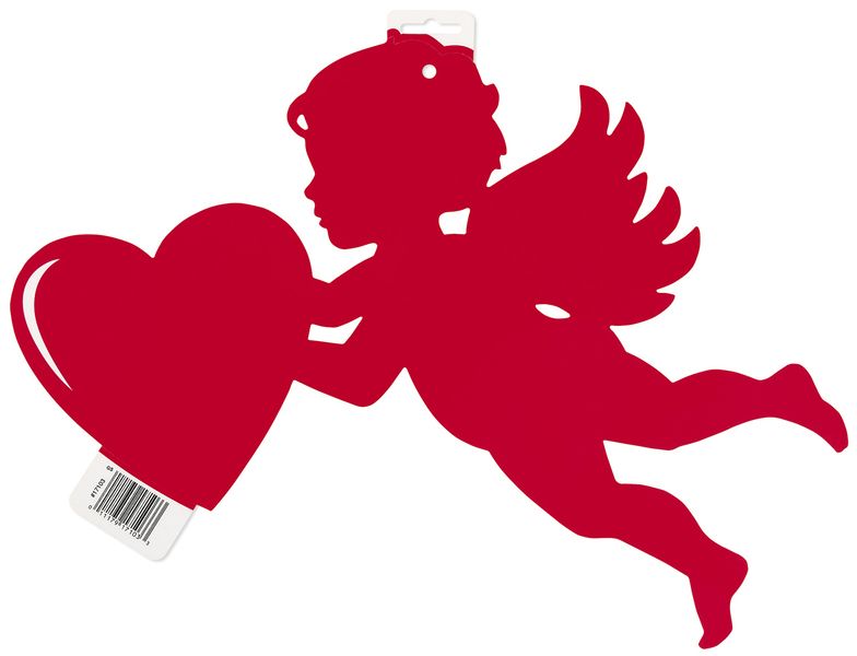 Unique Party Cupid Paper Cutout 16 5 Valentine S Day Decor Red