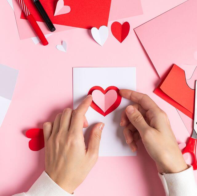 Valentines Day Card Making One River School Port Jefferson